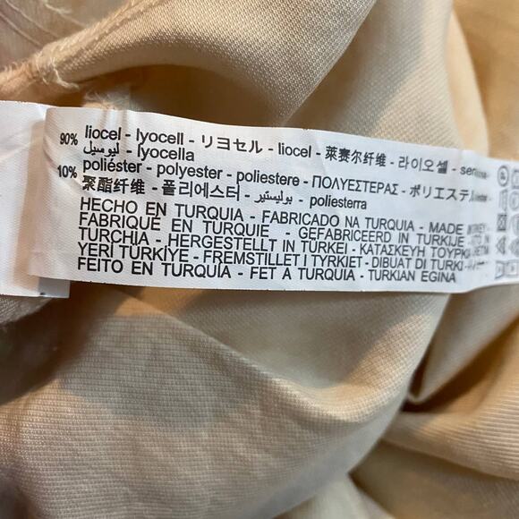 Zara Blogger Fave Jumpsuit Belted Button Front Long Sleeve Utility Cream NEW S - Picture 13 of 13